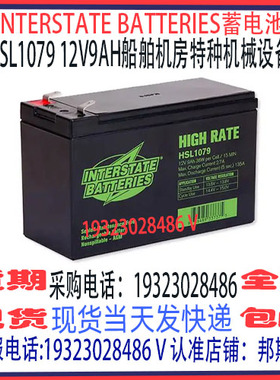 INTERSTATE BATTERIES蓄电池HSL1079 12V9AH船舶机房UPS消防应急