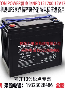 NEUTON POWER蓄电池NPD121700 12V170AH船舶机房UPS医疗应急电源