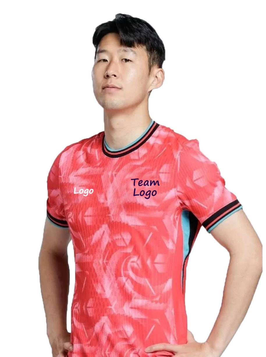 2425新韩国国家队球衣主客场球短袖上衣赛前热身训练夏季服出场服