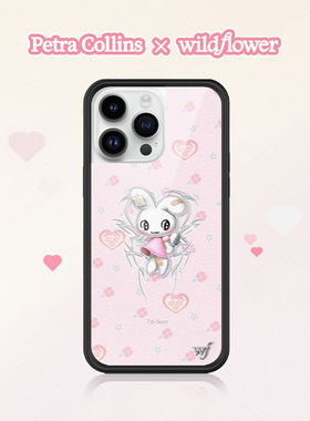 Petra Collins x Wildflower联名手机壳适用苹果iPhone15/14/Pro/Max硬壳全包硅胶防摔保护套欧美时尚个性wf