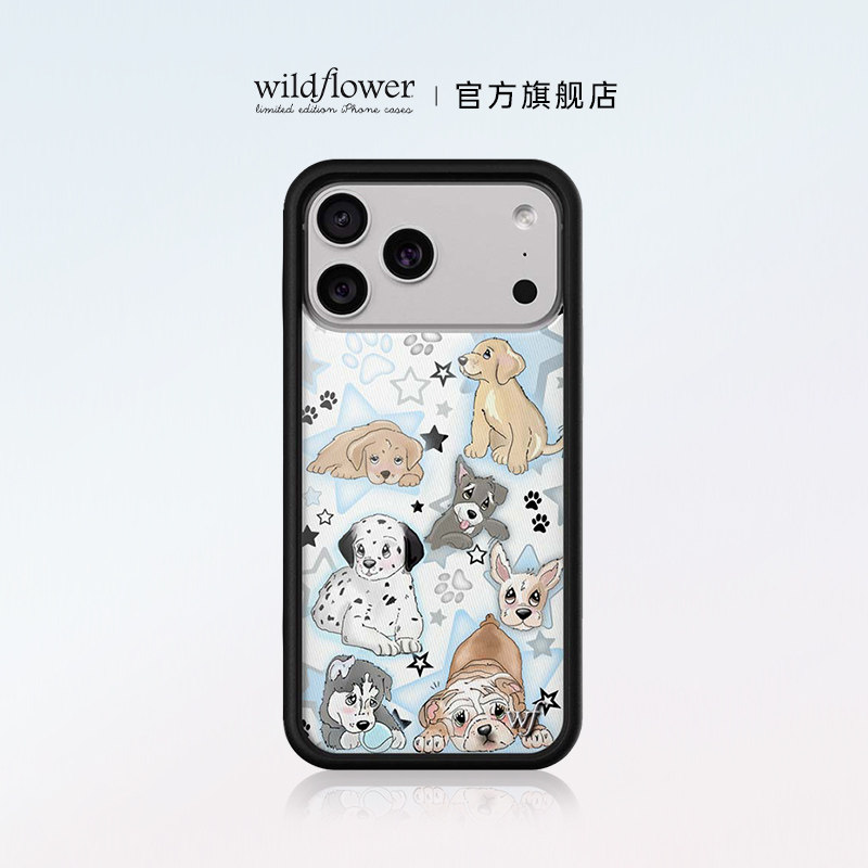 Wildflower小狗派对手机壳Puppy Party适用苹果