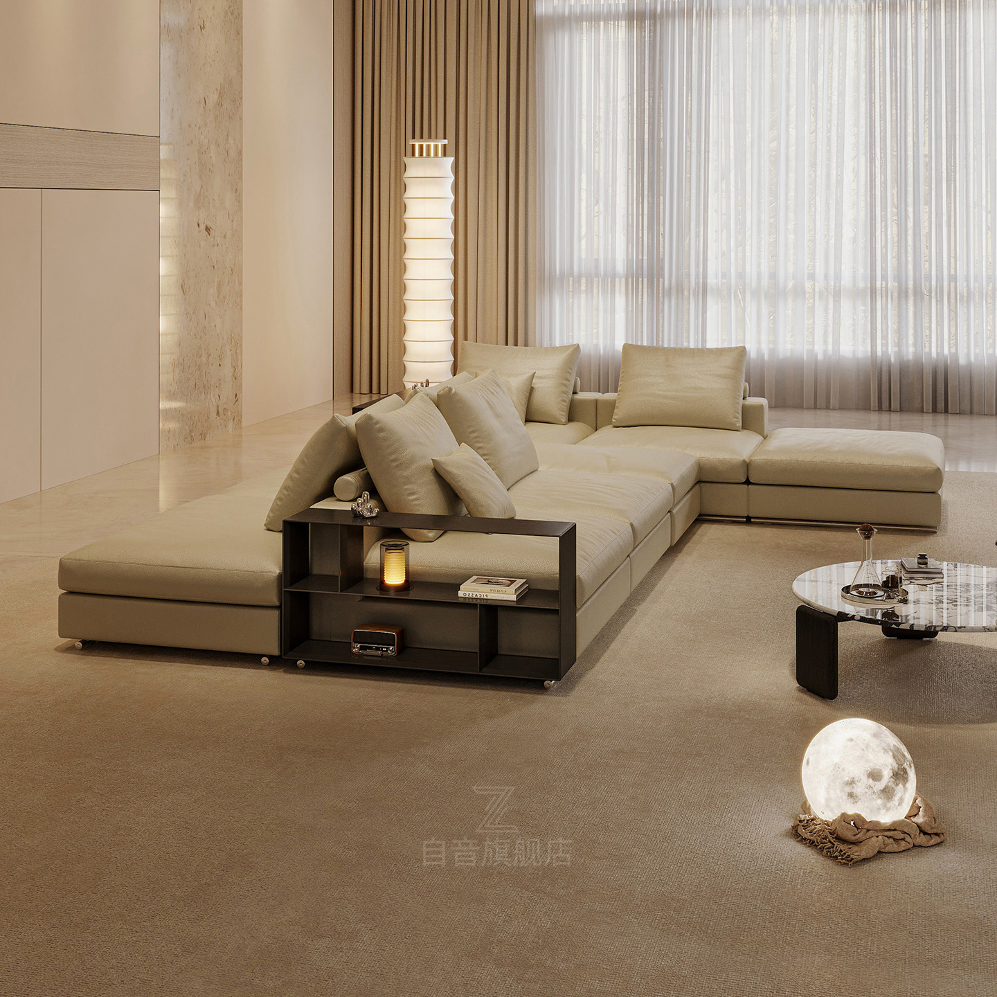 双面向真皮沙发客厅2025