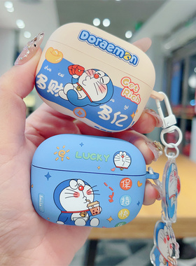 新款 vivoTWS4适用动漫哆啦A梦IQOO TWS 2耳机保护套vivoTWS 4HiFi可爱卡通tws4蓝牙耳机壳情侣款tws4hifi软