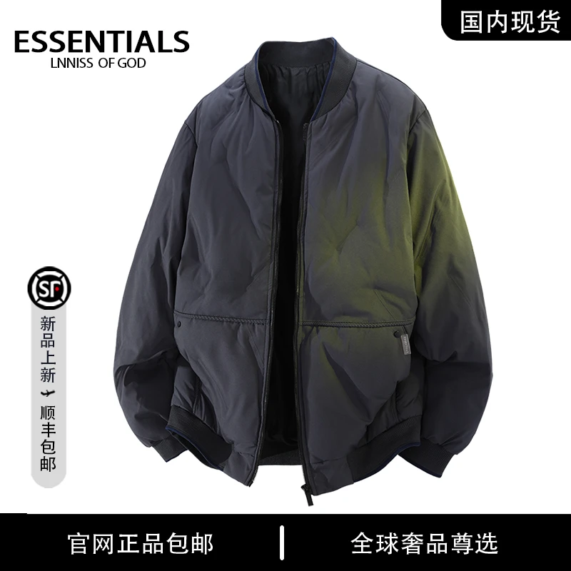 ESSENTIALS LNNISS 2025冬季新款立领大码保暖棉衣痞帅男棉服外套