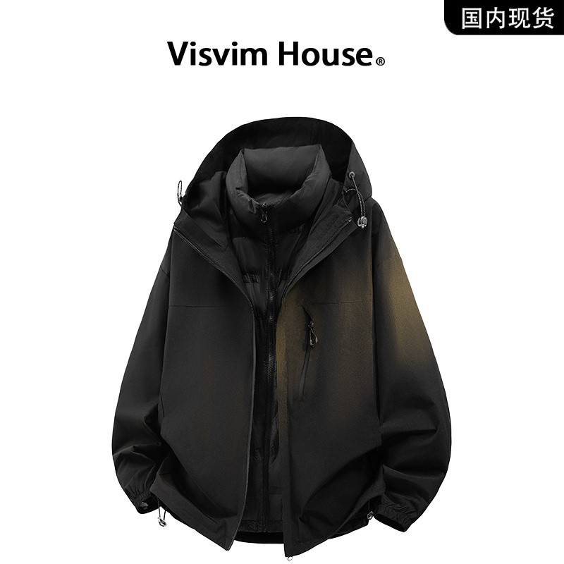 品牌现货撤柜】VISVIM WINGS冬季新款三合一可拆卸连帽羽绒服男