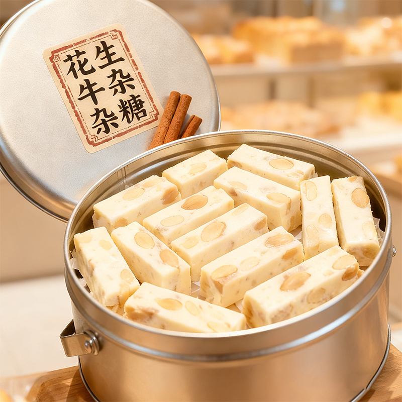 央妈推荐花生牛轧糖官方旗舰店包装袋传统工艺喜糖奶糖年货糖零食