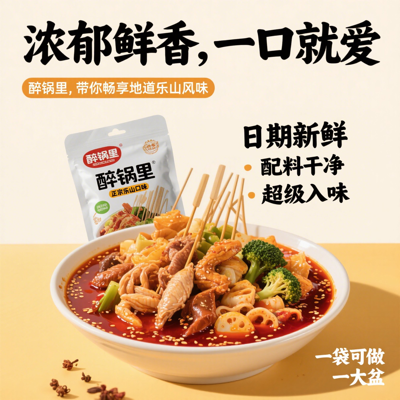 胖東来推荐！正宗乐山钵钵鸡调料