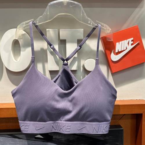 Nike INDY耐克V领背心可调节低强度支撑速干衬垫瑜伽运动内衣
