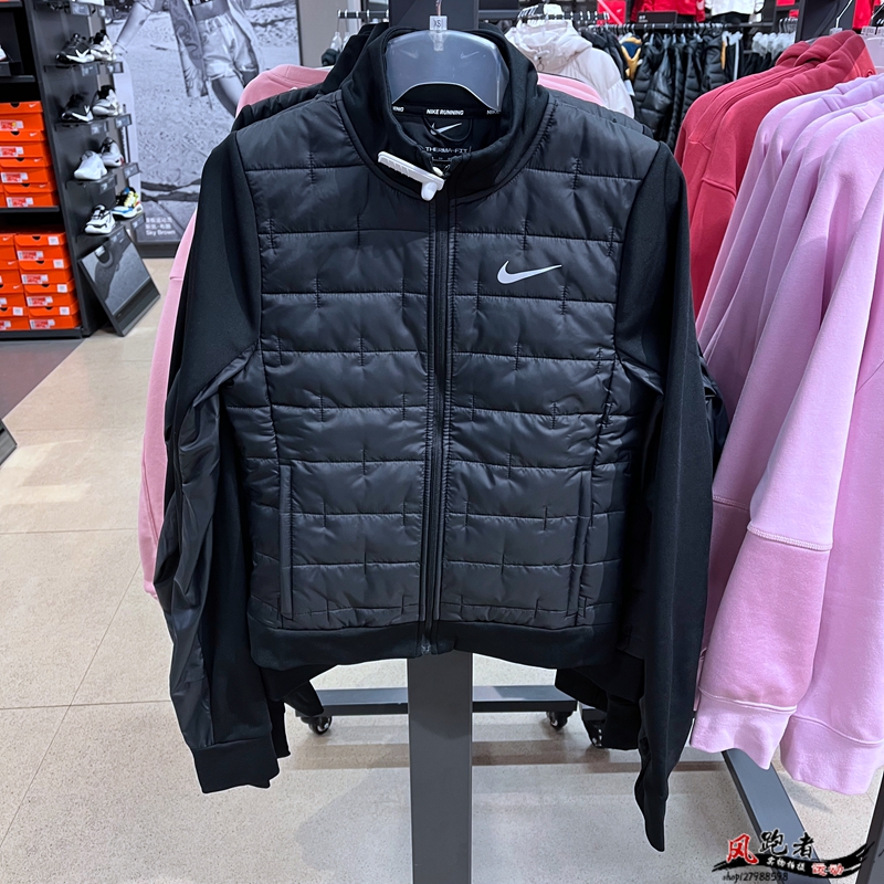 Nike耐克运动棉服户外轻薄保暖棉服女秋冬轻绒服保暖登山服夹克