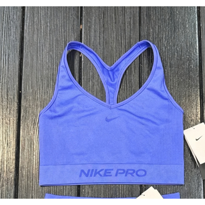 正品Nike 耐克女子PRO健身速干跑步骑行马拉松V领紧身塑形背心