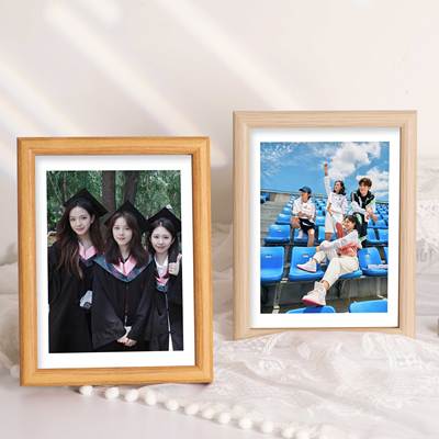 情侣照片打印加相框摆台毕业季