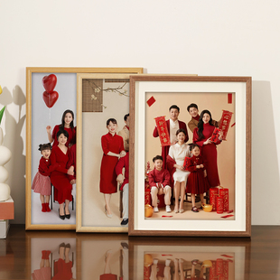 全家福照片冲印加相框全家福相框挂墙高级感照片打印加相框全家福