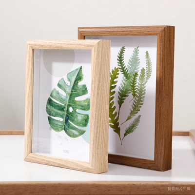 创意相框摆台洗照片做成定制diy6七寸木质摆件相片打印加相册挂墙