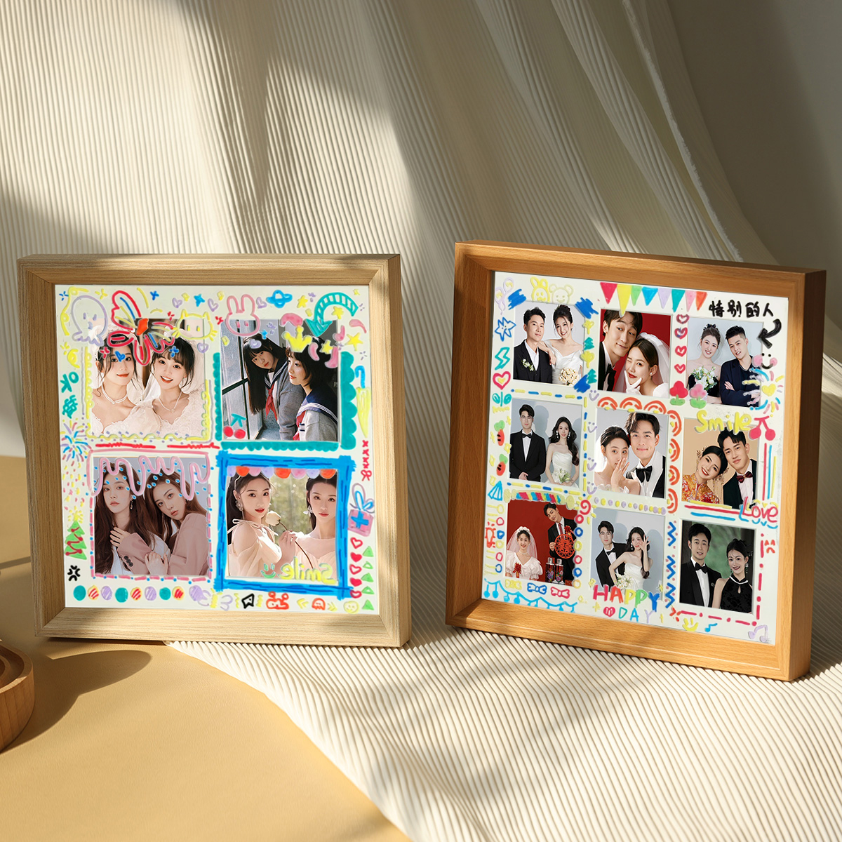 涂鸦diy九宫格照片相框