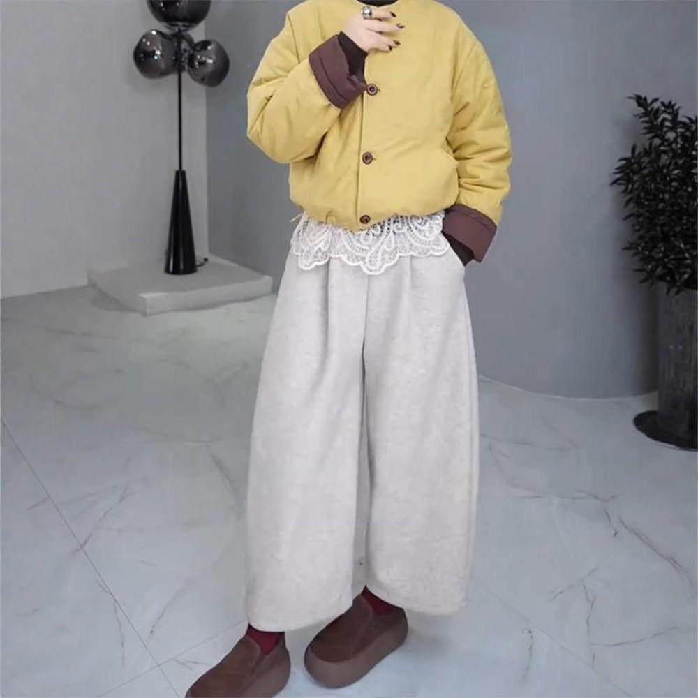 加绒毛呢休闲裤女秋冬大码胖mm梨型身材高腰显瘦宽松阔腿弯刀裤,女装/女士精品,大码裤装,淘宝优惠券,粉丝福利购,淘宝优惠卷