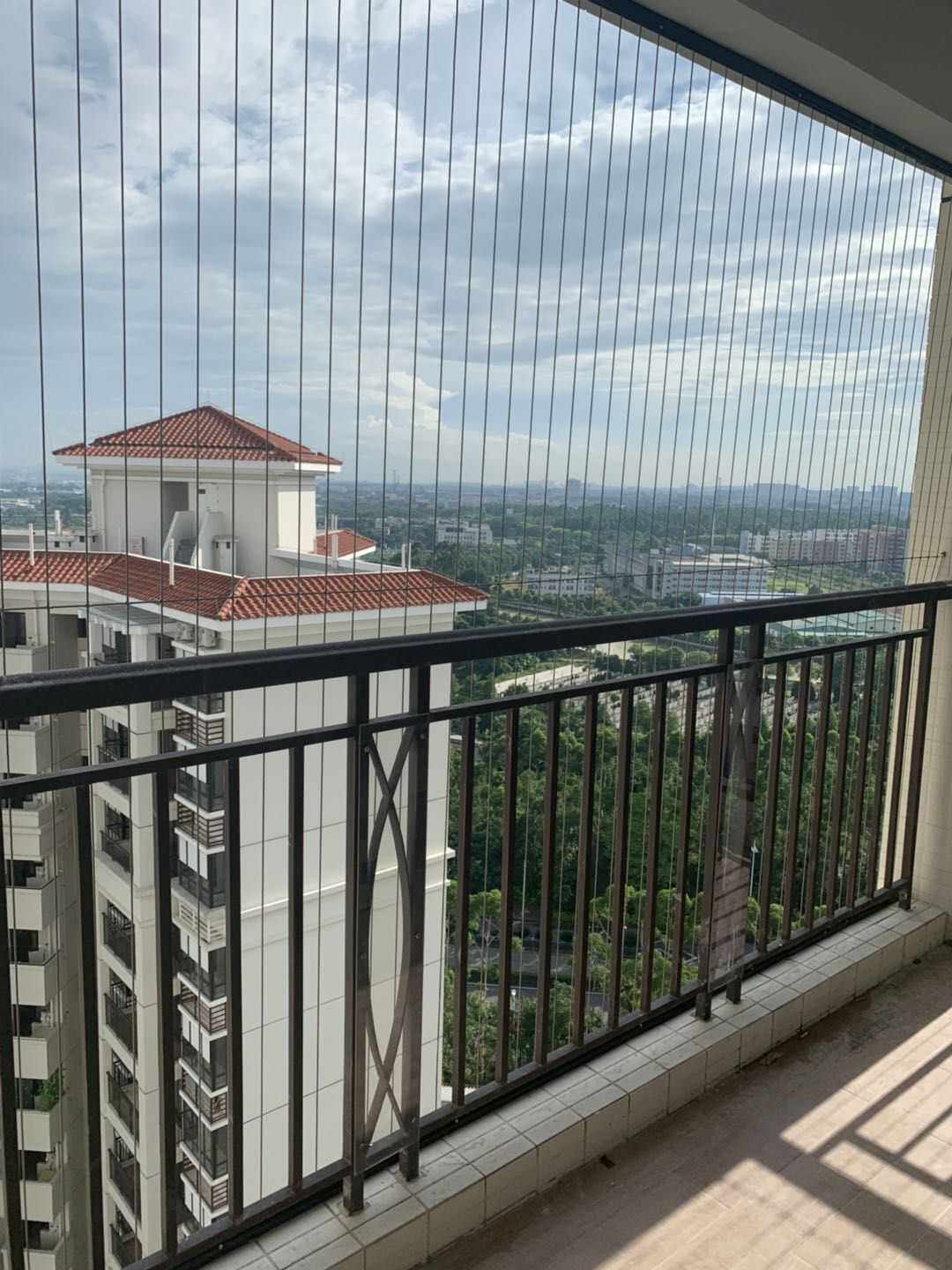 阳台隐形防盗网儿童安全护栏纳米钢丝防护网防盗窗珠三角上门安装