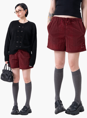 Link Exchange 机能感速干休闲短裤_混搭功能性跑步裤