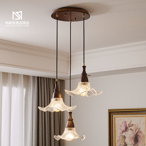 法式中古风餐厅吊灯咖啡厅茶室岛台灯2025新款创意工作室前台吊灯