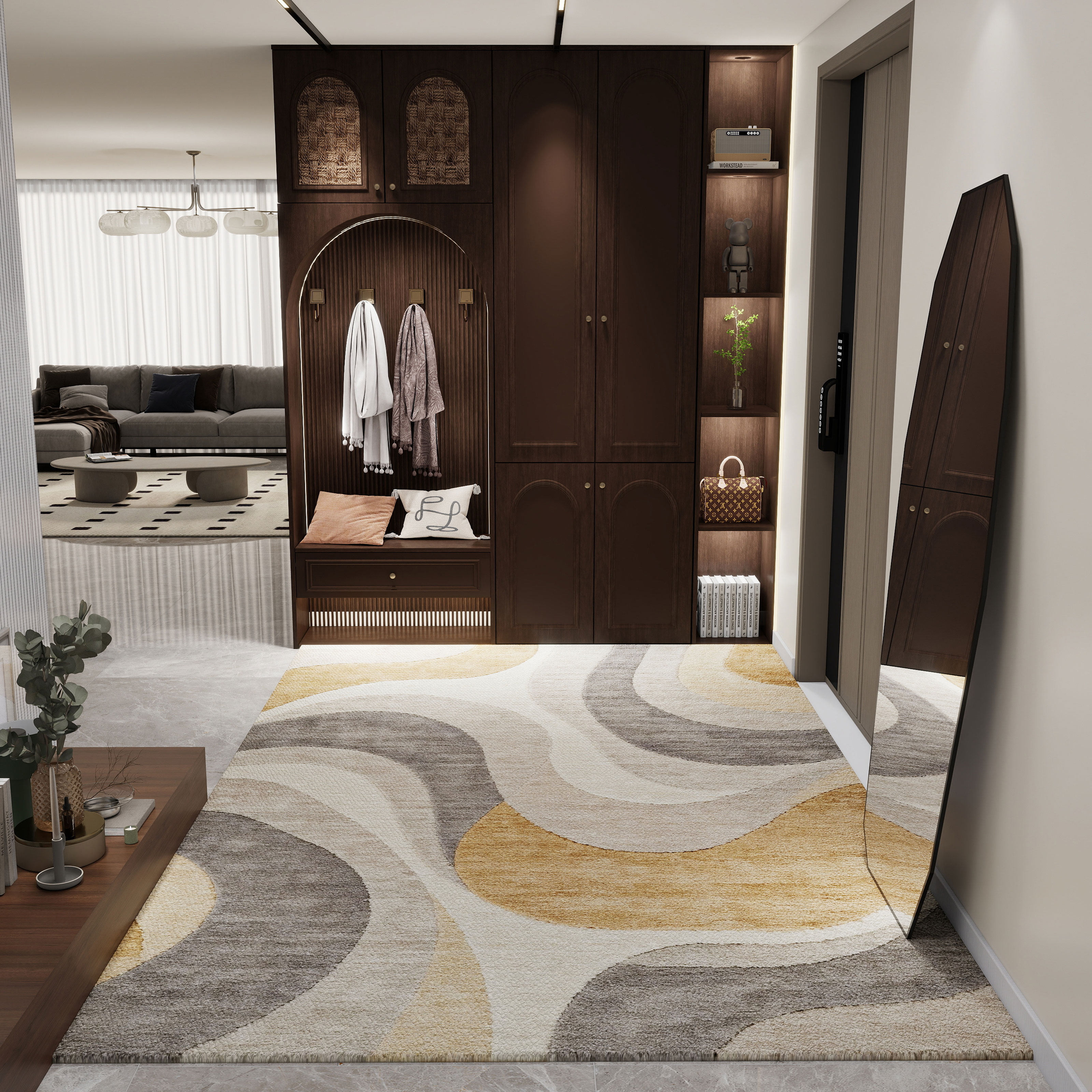 入户门地垫现代风进门玄关垫子防滑脚垫家用门垫无甲醛耐脏可定制,居家布艺,入户地垫,淘宝优惠券,粉丝福利购,淘宝优惠卷