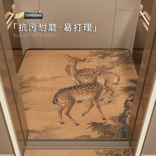 中古风电梯轿厢入户防滑耐脏地垫