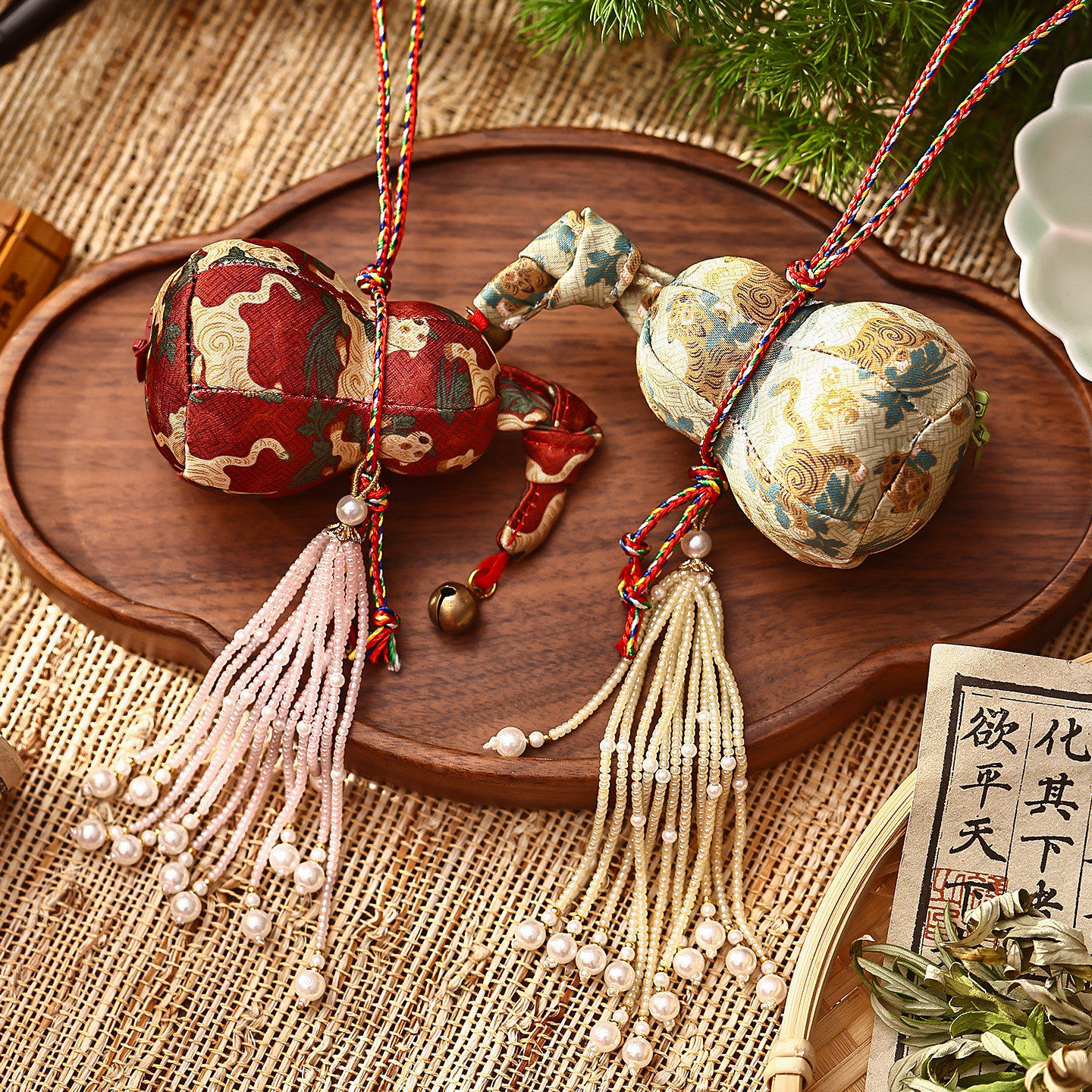 端午节香囊葫芦香包挂件成品2026新款儿童随身艾草驱蚊荷包袋挂饰