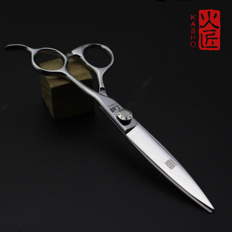 七寸平剪美发剪刀7寸大切口长直剪综合发型师专用徒手剪理发店正