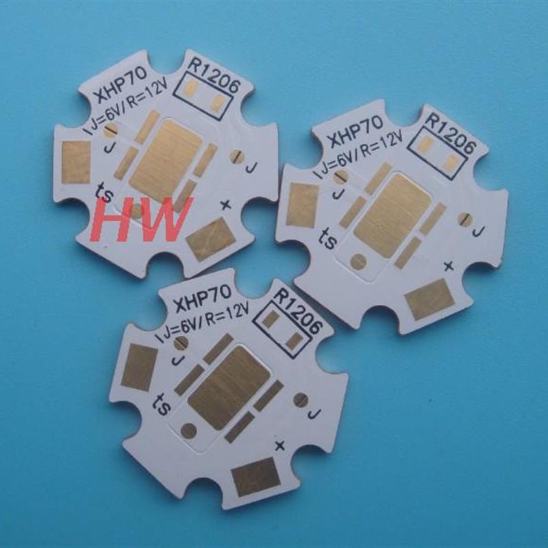 CREE XHP70 20MM*1.6厚 6V与12V通用热电分离紫铜基板高科技7070