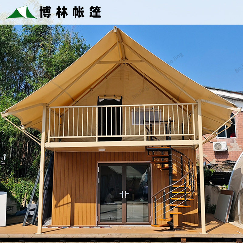 野奢豪华双层酒店帐篷 景区文旅阁楼民宿帐篷 露营基地露台防风,商业/办公家具,民宿酒店太空舱/苹果舱,淘宝优惠券,粉丝福利购,淘宝优惠卷