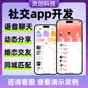 社交app开发定制婚恋相亲小程序聊天陪玩语聊语音房交友软件系统