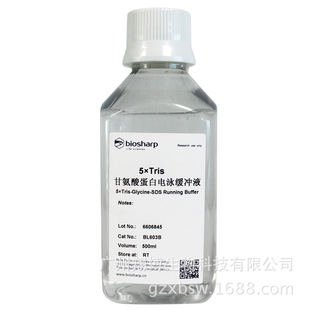 BL603B 500ml 5×Tris-甘氨酸蛋白电泳缓冲液