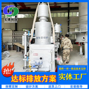 固体废物垃圾焚烧炉设备 宠物殡葬无烟化焚烧炉 动物尸体火化炉