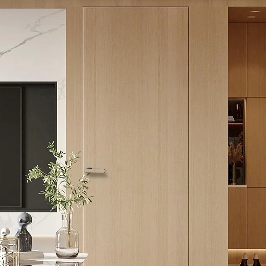隐形门暗门室内门墙同色无边铝木门房间卧室窄框通顶极简无框门