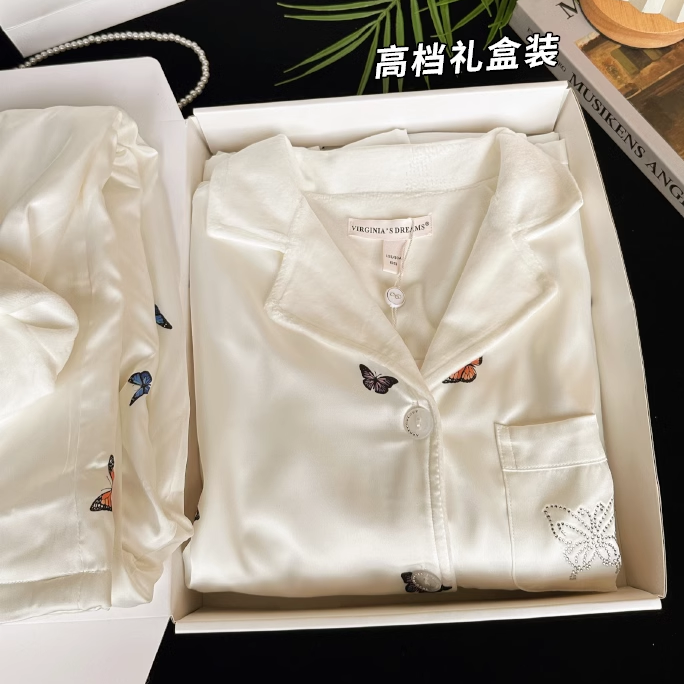 生日礼物女生送闺蜜姐妹朋友30岁25实用的高级感蝴蝶2024睡衣礼盒