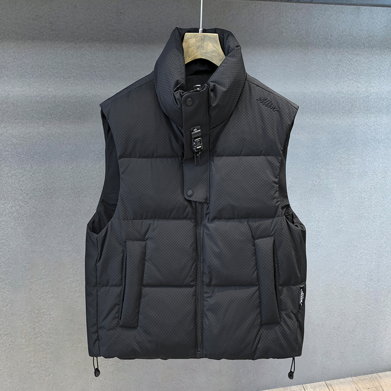 高充肌理感美式外穿保暖羽绒马甲