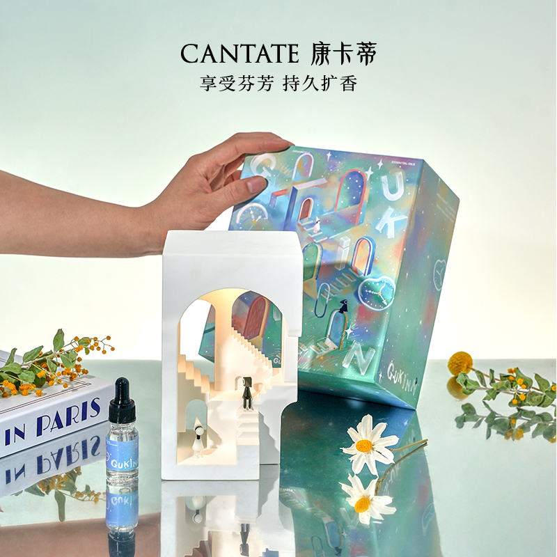 康卡蒂香薰礼盒纪念碑谷夜灯七夕