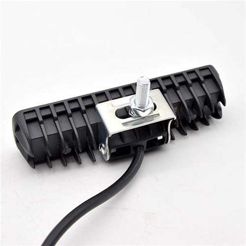 电动车摩托车大灯一字六珠灯12-80v照明灯长条灯三轮车LED强光灯