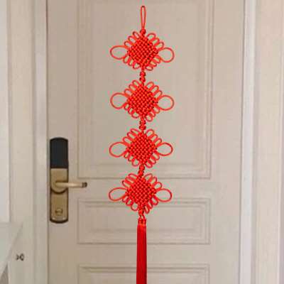 线绳中国结挂件长串客厅大号高档红色装饰乔迁门上挂饰编织新年小