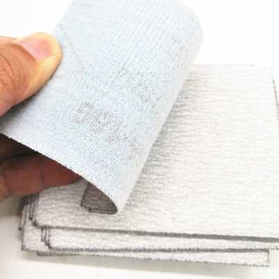 砂纸镂空花格气动打磨机专用砂纸75*100植绒背绒拉绒砂纸汽车腻子