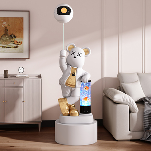 现代多彩气泡暴力熊形落地摆件客厅装饰品创意装饰潮玩家居艺术品