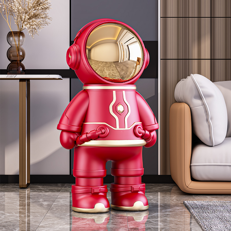 炫酷机甲宇航员太空人落地摆件客厅电视柜沙发装饰品乔迁生日礼物