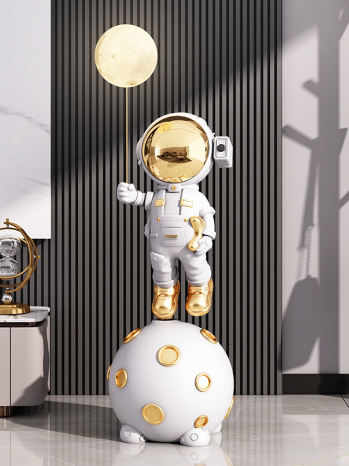 采购产品大的装饰品旁边的电视柜旁边的宇航员，地板站立的装饰品,家居饰品,落地摆件,淘宝优惠券,粉丝福利购,淘宝优惠卷