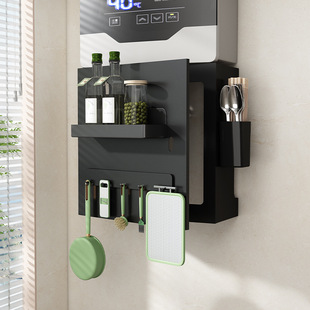 可开门热水器遮挡罩厨房燃气管道装饰洞洞板磁吸壁挂炉遮丑置物架