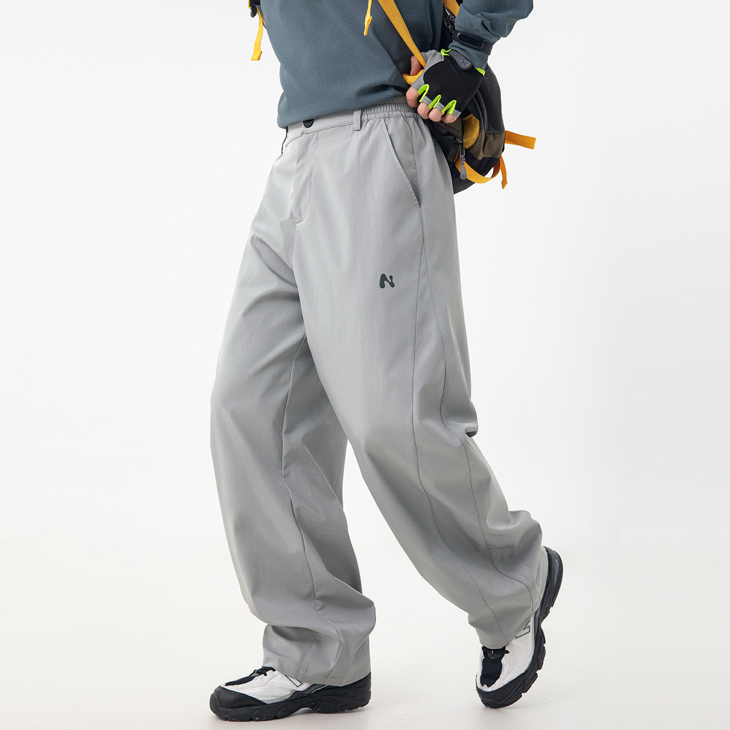 OFF-UP 户外运动风宽松登山裤2026新款休闲运动长裤简约风