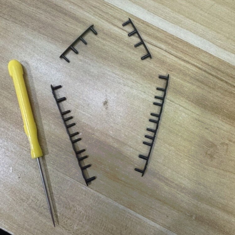 羽毛球拍胶粒护线管多连黑色二姐夫ZF2等连钉(非正品拍子不可用)