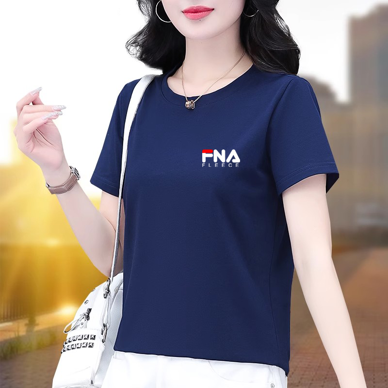官方旗舰店植白菲乐正品纯棉短袖T恤女士2025年夏季新款宽松半袖