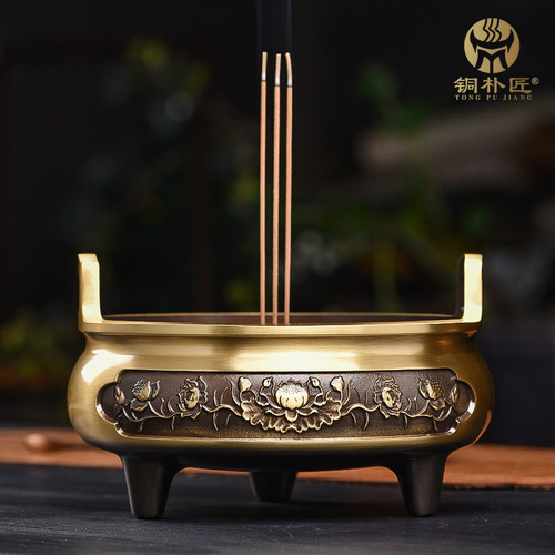 莲花直耳供奉炉祭祀熏香供佛香炉