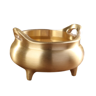 纯铜香炉迷你檀香炉家用室内沉香熏香炉小香炉线香炉供佛香插香座