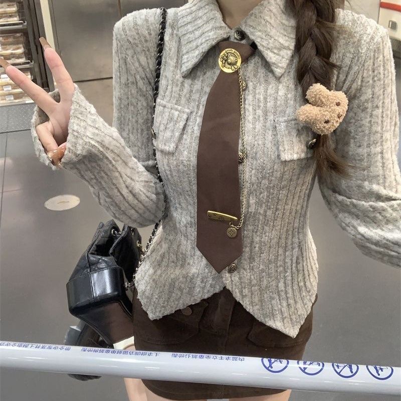 美拉德网红通勤针织打底