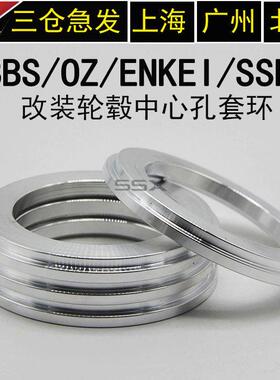 适配BBS/OZ/ENKEI轮毂变径圈82/79.5/75转67.1铝合金中心垫圈套环