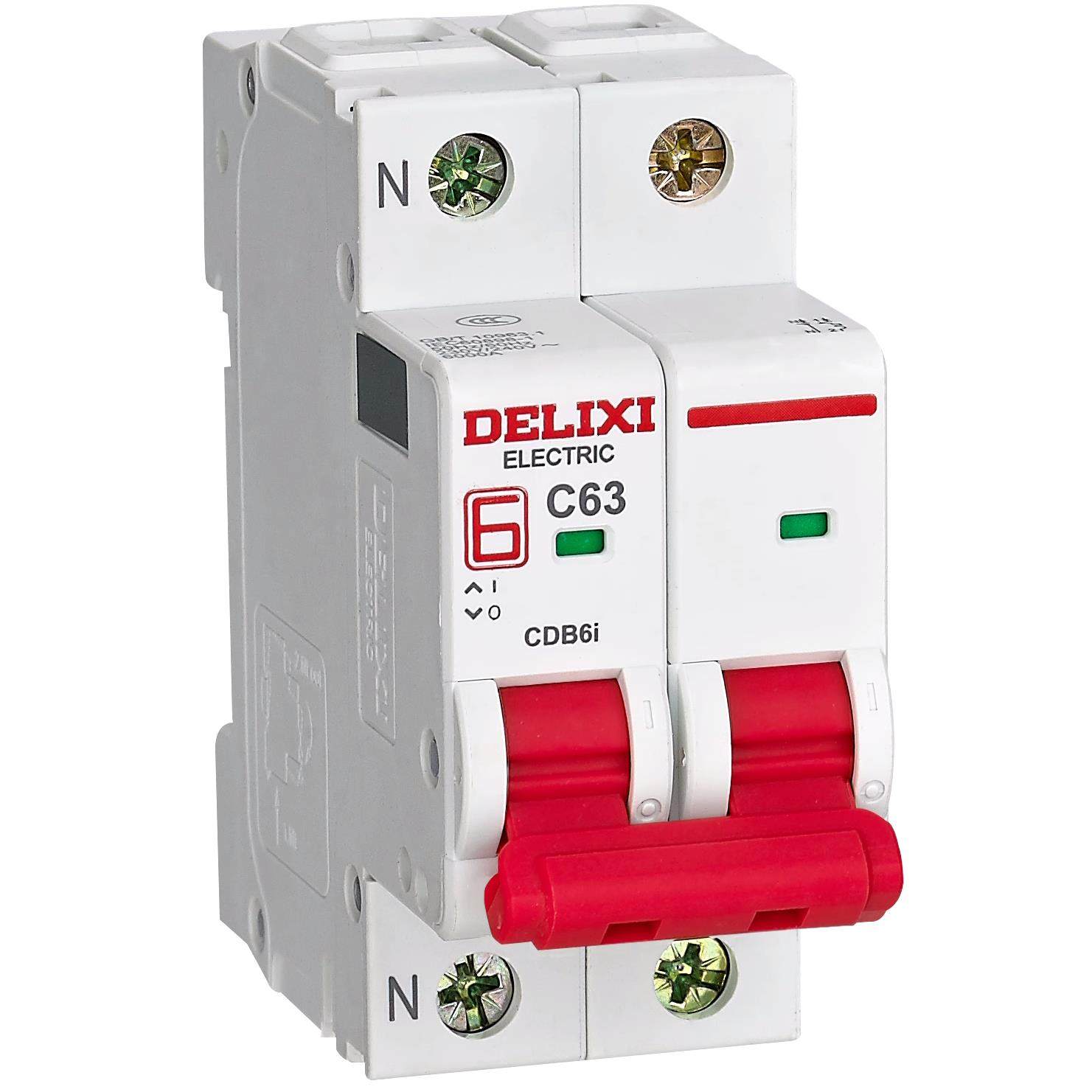 德力西CDB6i空气开 关断路器家用单相三相总闸1P2P3P16A20A32A63A